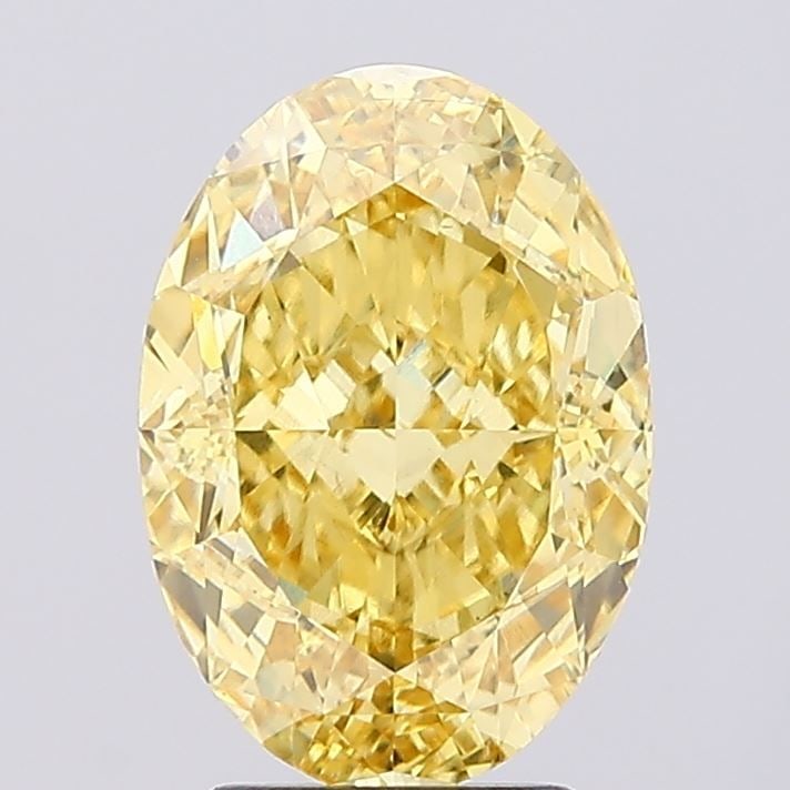 Loose Diamond - OVAL 3.52ct Fancy Vivid Yellow SI1: Loose Diamond - OVAL 3.52ct Fancy Vivid Yellow SI1 Source: This is a real non-mined Diamond that has been grown in a lab Shape: OVAL Carats: 3.52 Color: Fancy Vivid Yellow Certification: IGI Video: