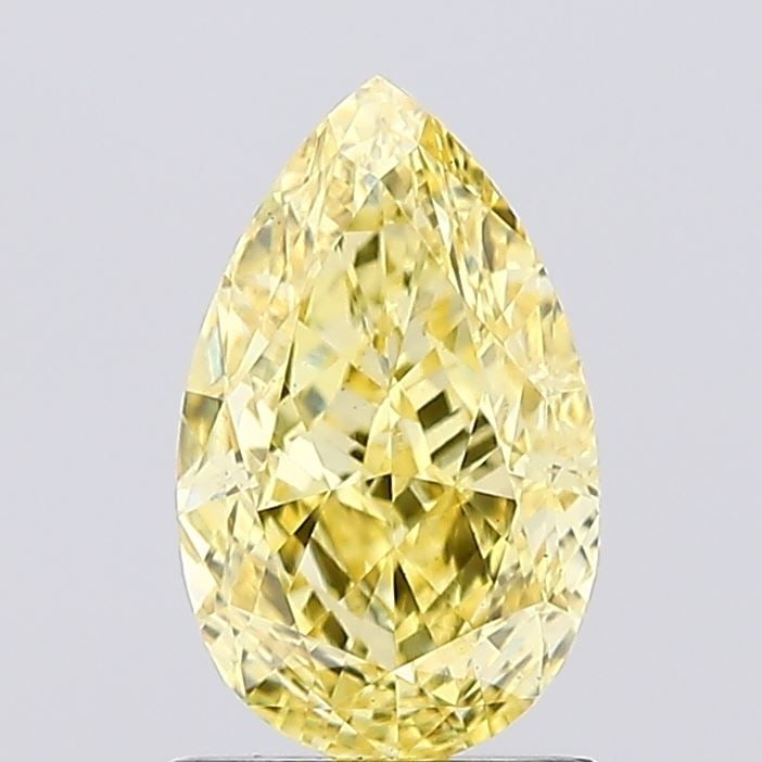 Loose Diamond - PEAR 1.34ct Fancy Vivid Yellow VS1: Loose Diamond - PEAR 1.34ct Fancy Vivid Yellow VS1 Source: This is a real non-mined Diamond that has been grown in a lab Shape: PEAR Carats: 1.34 Color: Fancy Vivid Yellow Certification: IGI Video: