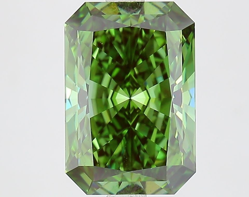 Loose Diamond - RADIANT 3.08ct Fancy Vivid Green VVS2 (1 of 1)