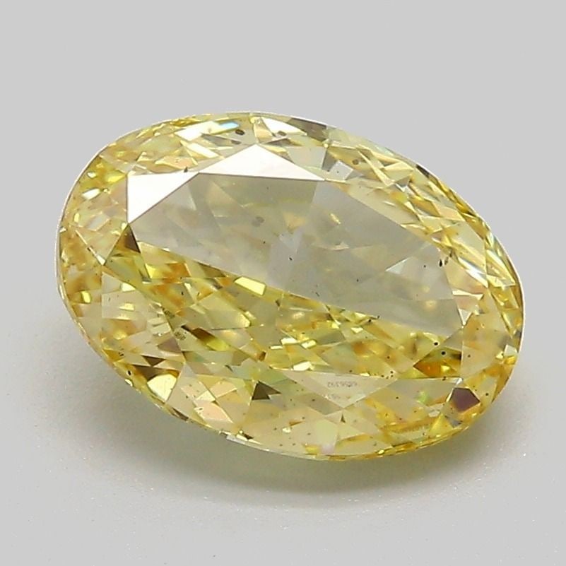 Loose Diamond - OVAL 2.02ct Fancy Intense Yellow SI2: Loose Diamond - OVAL 2.02ct Fancy Intense Yellow SI2 Source: This is a real non-mined Diamond that has been grown in a lab Shape: OVAL Carats: 2.02 Color: Fancy Intense Yellow Certification: IGI Video