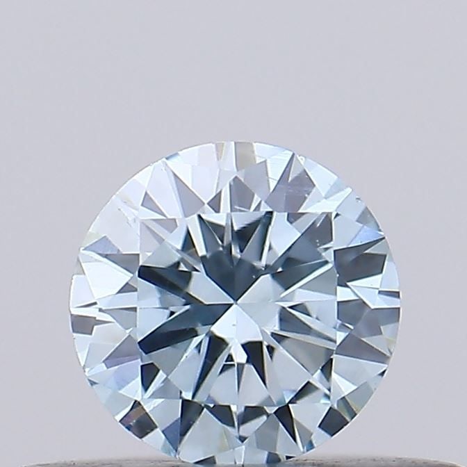 Loose Diamond - ROUND 0.26ct Fancy Intense Blue VS1: Loose Diamond - ROUND 0.26ct Fancy Intense Blue VS1 Source: This is a real non-mined Diamond that has been grown in a lab Shape: ROUND Carats: 0.26 Color: Fancy Intense Blue Certification: IGI Video: