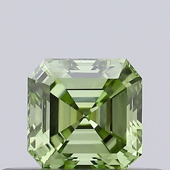 Loose Diamond - ASSCHER 0.28ct Fancy Vivid Green VS1: Loose Diamond - ASSCHER 0.28ct Fancy Vivid Green VS1 Source: This is a real non-mined Diamond that has been grown in a lab Shape: ASSCHER Carats: 0.28 Color: Fancy Vivid Green Certification: NONE Vide
