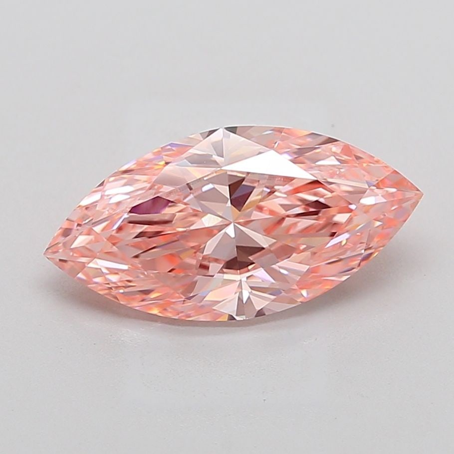 Loose Diamond - MARQUISE 4.06ct Fancy Vivid Pink VVS2: Loose Diamond - MARQUISE 4.06ct Fancy Vivid Pink VVS2 Source: This is a real non-mined Diamond that has been grown in a lab Shape: MARQUISE Carats: 4.06 Color: Fancy Vivid Pink Certification: IGI Vide