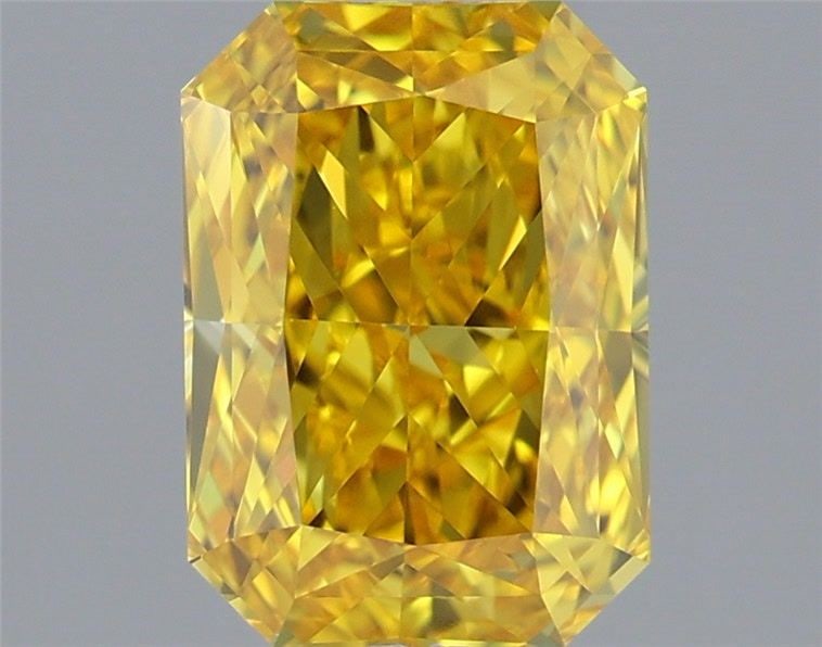 Loose Diamond - RADIANT 1.58ct Fancy Vivid Yellow VVS1: Loose Diamond - RADIANT 1.58ct Fancy Vivid Yellow VVS1 Source: This is a real non-mined Diamond that has been grown in a lab Shape: RADIANT Carats: 1.58 Color: Fancy Vivid Yellow Certification: IGI Vi