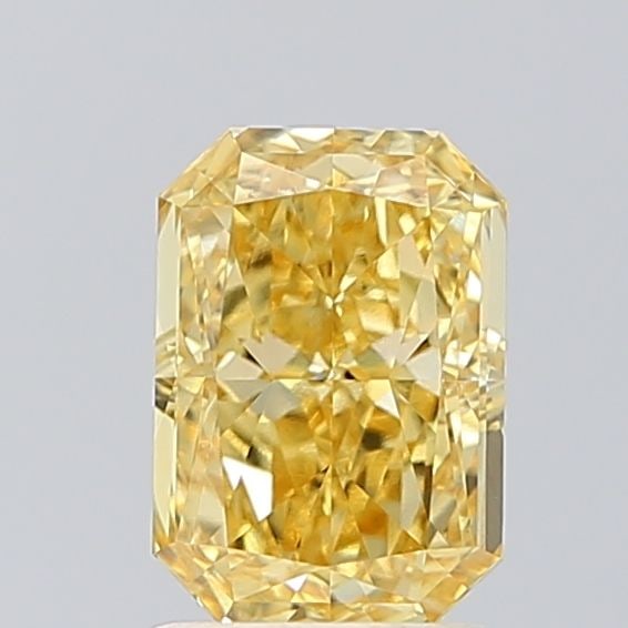 Loose Diamond - RADIANT 1.58ct Fancy Vivid Yellow VS1: Loose Diamond - RADIANT 1.58ct Fancy Vivid Yellow VS1 Source: This is a real non-mined Diamond that has been grown in a lab Shape: RADIANT Carats: 1.58 Color: Fancy Vivid Yellow Certification: IGI Vid