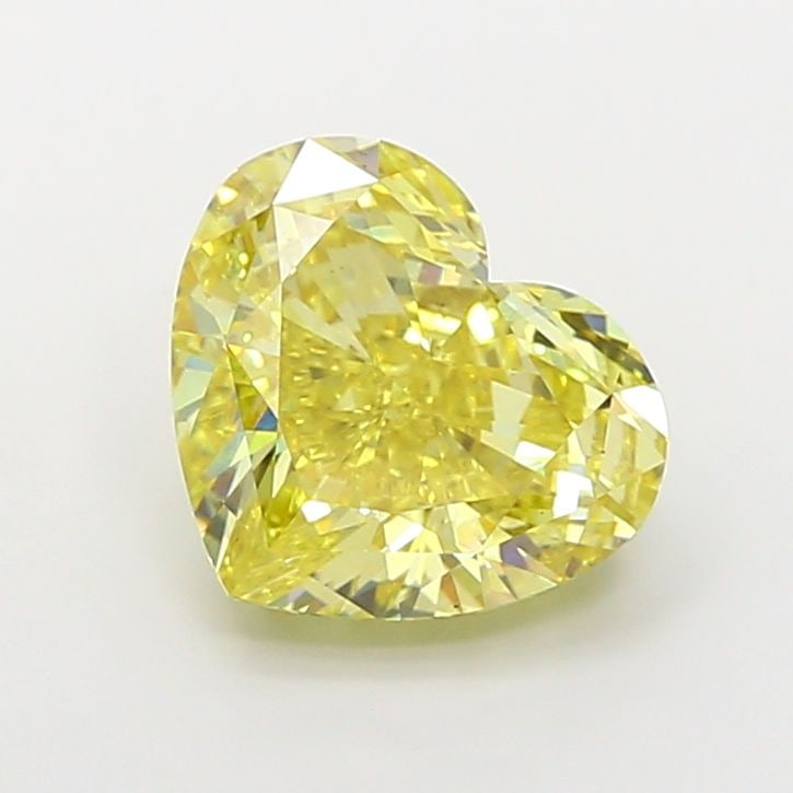 Loose Diamond - HEART 5.24ct Fancy Vivid Yellow VS2: Loose Diamond - HEART 5.24ct Fancy Vivid Yellow VS2 Source: This is a real non-mined Diamond that has been grown in a lab Shape: HEART Carats: 5.24 Color: Fancy Vivid Yellow Certification: IGI Video: