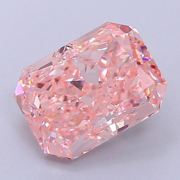 Loose Diamond - RADIANT 3.55ct Fancy Vivid Pink SI1: Loose Diamond - RADIANT 3.55ct Fancy Vivid Pink SI1 Source: This is a real non-mined Diamond that has been grown in a lab Shape: RADIANT Carats: 3.55 Color: Fancy Vivid Pink Certification: IGI Video: