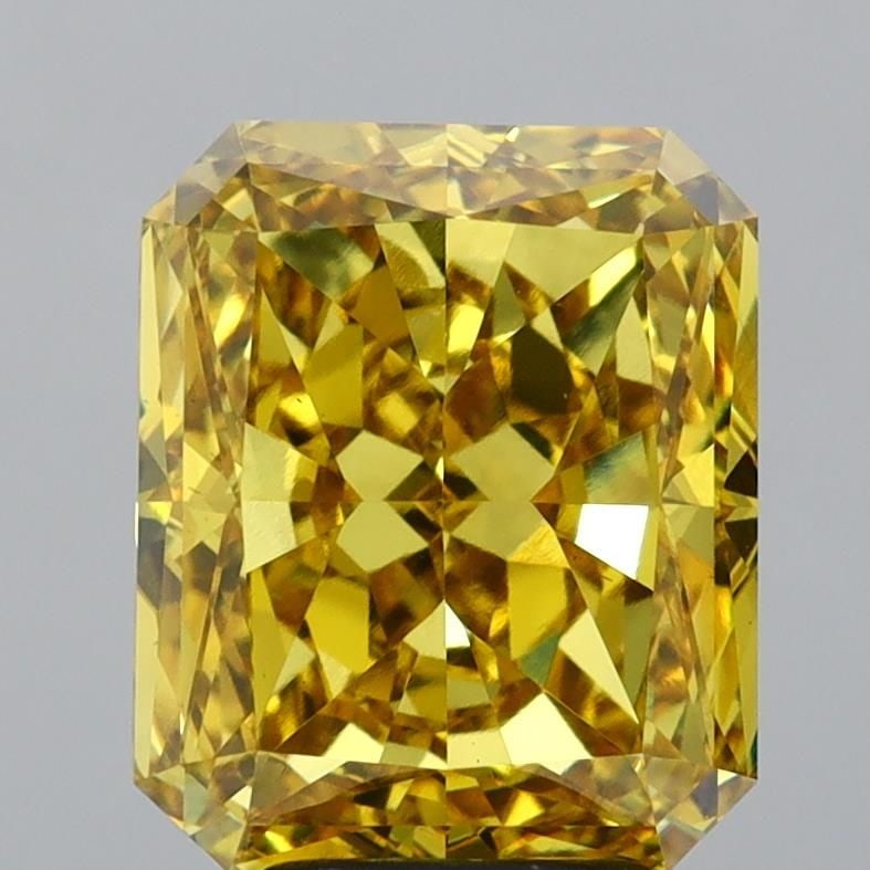 Loose Diamond - RADIANT 5.02ct Fancy Vivid Yellow VS1: Loose Diamond - RADIANT 5.02ct Fancy Vivid Yellow VS1 Source: This is a real non-mined Diamond that has been grown in a lab Shape: RADIANT Carats: 5.02 Color: Fancy Vivid Yellow Certification: IGI Vid