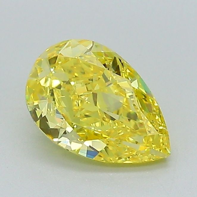 Loose Diamond - PEAR 1.0ct Fancy Vivid Yellow VS2: Loose Diamond - PEAR 1.0ct Fancy Vivid Yellow VS2 Source: This is a real non-mined Diamond that has been grown in a lab Shape: PEAR Carats: 1.0 Color: Fancy Vivid Yellow Certification: IGI Video: