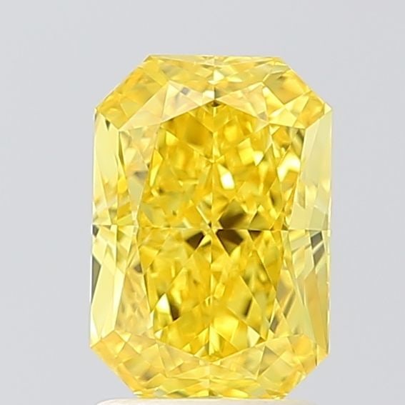 Loose Diamond - RADIANT 2.01ct Fancy Vivid Yellow VS1: Loose Diamond - RADIANT 2.01ct Fancy Vivid Yellow VS1 Source: This is a real non-mined Diamond that has been grown in a lab Shape: RADIANT Carats: 2.01 Color: Fancy Vivid Yellow Certification: IGI Vid