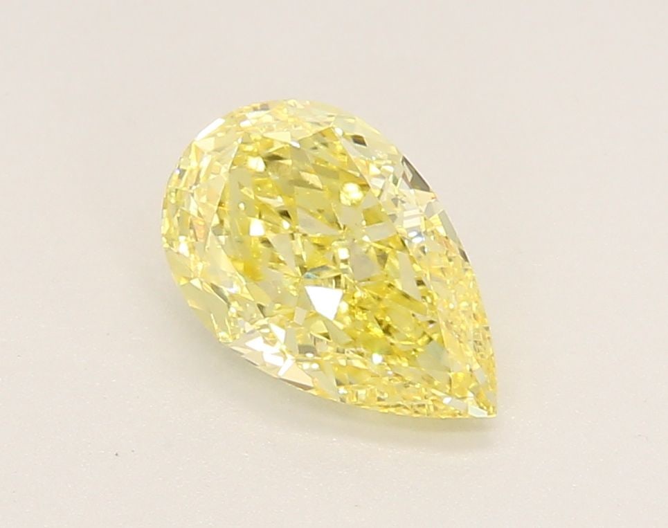 Loose Diamond - PEAR 1.31ct Fancy Intense Yellow VS1: Loose Diamond - PEAR 1.31ct Fancy Intense Yellow VS1 Source: This is a real non-mined Diamond that has been grown in a lab Shape: PEAR Carats: 1.31 Color: Fancy Intense Yellow Certification: IGI Video