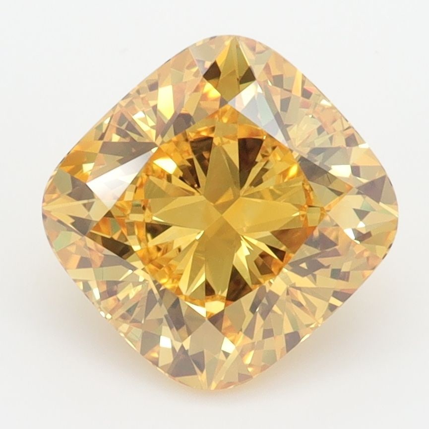 Loose Diamond - CUSHION BRILLIANT 3.01ct Fancy Vivid Yellow VVS1 (1 of 1)