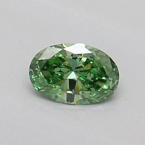 Loose Diamond - OVAL 0.16ct Fancy Vivid Green VS2: Loose Diamond - OVAL 0.16ct Fancy Vivid Green VS2 Source: This is a real non-mined Diamond that has been grown in a lab Shape: OVAL Carats: 0.16 Color: Fancy Vivid Green Certification: IGI The Diamond