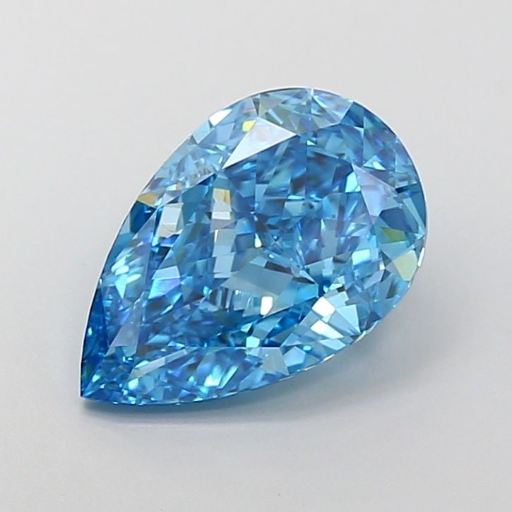 Loose Diamond - PEAR 4.5ct Fancy Vivid Blue VVS2: Loose Diamond - PEAR 4.5ct Fancy Vivid Blue VVS2 Source: This is a real non-mined Diamond that has been grown in a lab Shape: PEAR Carats: 4.5 Color: Fancy Vivid Blue Certification: IGI Video: