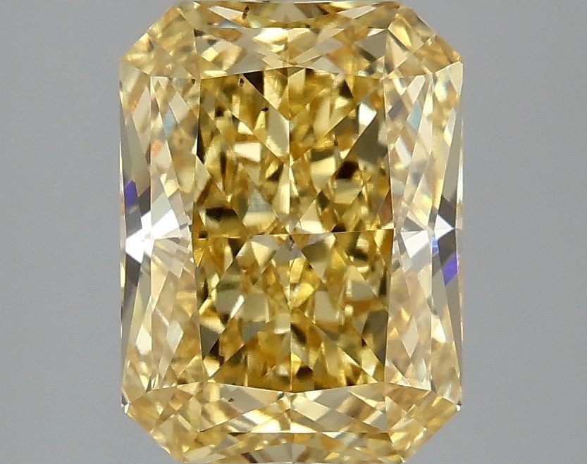 Loose Diamond - RADIANT 3.09ct Fancy Vivid Yellow VS2: Loose Diamond - RADIANT 3.09ct Fancy Vivid Yellow VS2 Source: This is a real non-mined Diamond that has been grown in a lab Shape: RADIANT Carats: 3.09 Color: Fancy Vivid Yellow Certification: IGI Vid