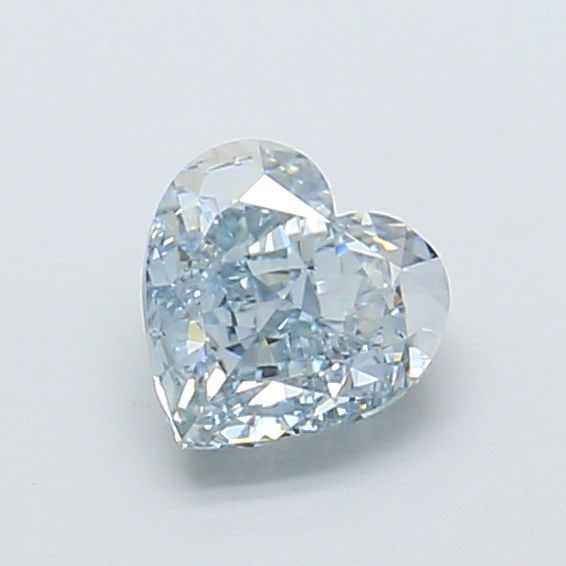 Loose Diamond - HEART 1.04ct Fancy Light Gray Blue VS1: Loose Diamond - HEART 1.04ct Fancy Light Gray Blue VS1 Source: This is a real non-mined Diamond that has been grown in a lab Shape: HEART Carats: 1.04 Color: Fancy Light Gray Blue Certification: IGI V