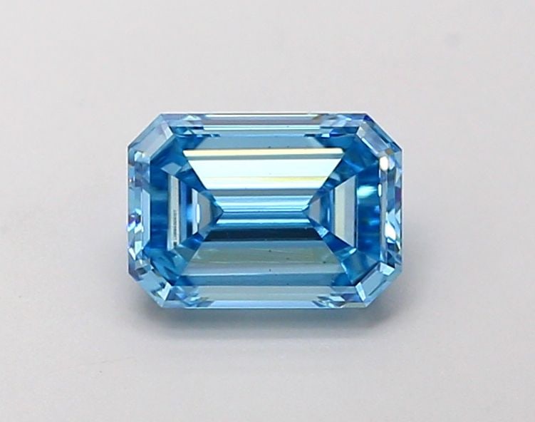 Loose Diamond - EMERALD 1.01ct Fancy Vivid Blue VS2 (1 of 1)