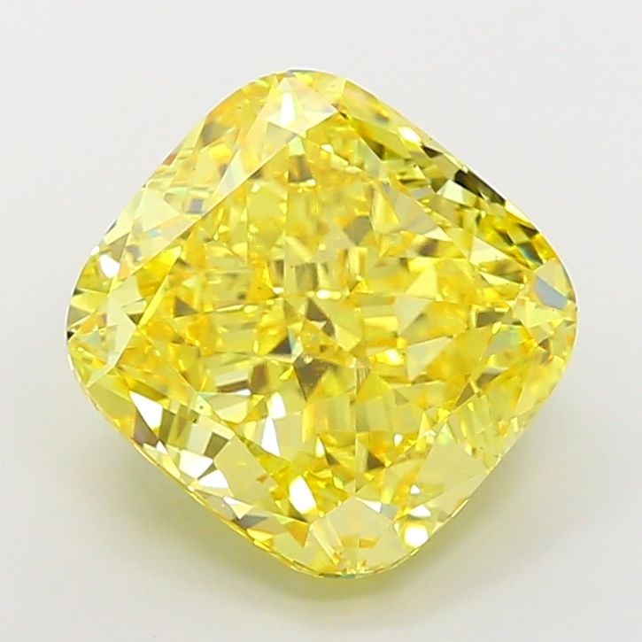 Loose Diamond - CUSHION MODIFIED 10.52ct Fancy Vivid Yellow VS2: Loose Diamond - CUSHION MODIFIED 10.52ct Fancy Vivid Yellow VS2 Source: This is a real non-mined Diamond that has been grown in a lab Shape: CUSHION MODIFIED Carats: 10.52 Color: Fancy Vivid Yellow Ce