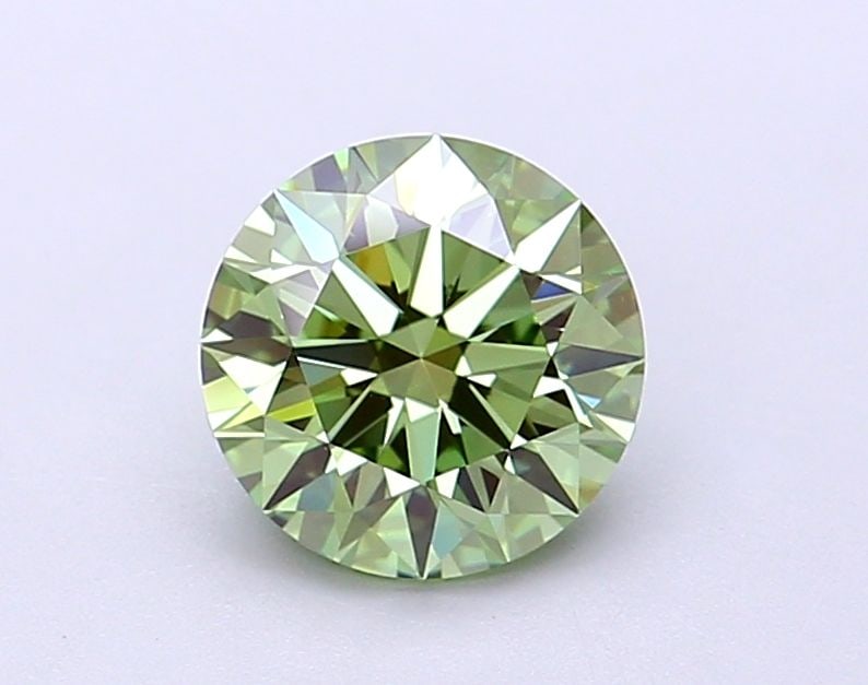 Ideal Loose Diamond - ROUND 1.32ct Fancy Vivid Green VS1 (1 of 1)