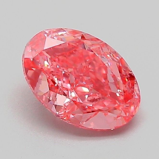 Loose Diamond - OVAL 1.07ct Fancy Vivid Pink VVS2: Loose Diamond - OVAL 1.07ct Fancy Vivid Pink VVS2 Source: This is a real non-mined Diamond that has been grown in a lab Shape: OVAL Carats: 1.07 Color: Fancy Vivid Pink Certification: IGI Video: