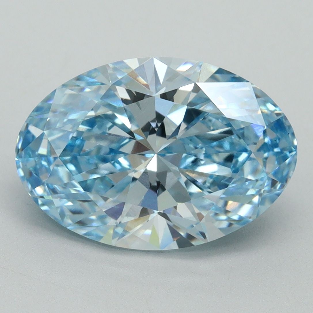 Loose Diamond - OVAL 4.04ct Fancy Vivid Blue VS1: Loose Diamond - OVAL 4.04ct Fancy Vivid Blue VS1 Source: This is a real non-mined Diamond that has been grown in a lab Shape: OVAL Carats: 4.04 Color: Fancy Vivid Blue Certification: IGI Video: