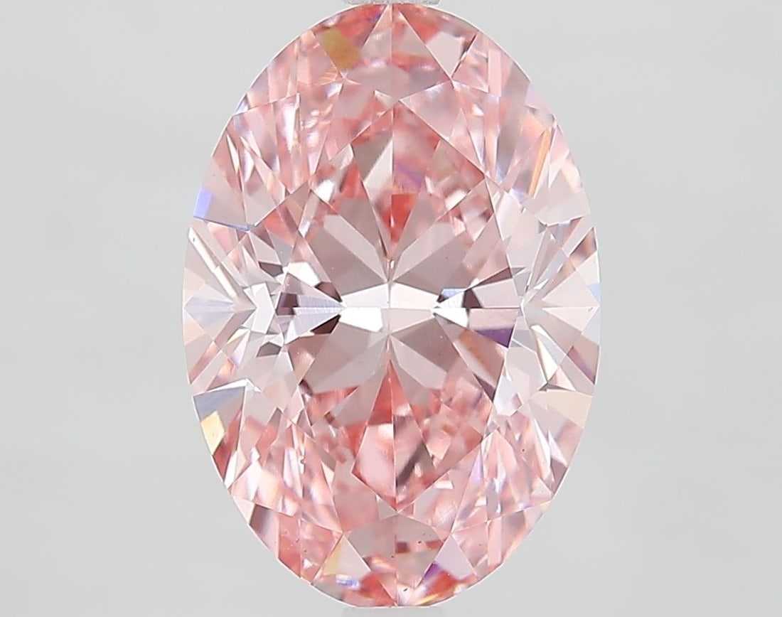 Loose Diamond - OVAL 4.35ct Fancy Vivid Pink VVS2 (1 of 1)