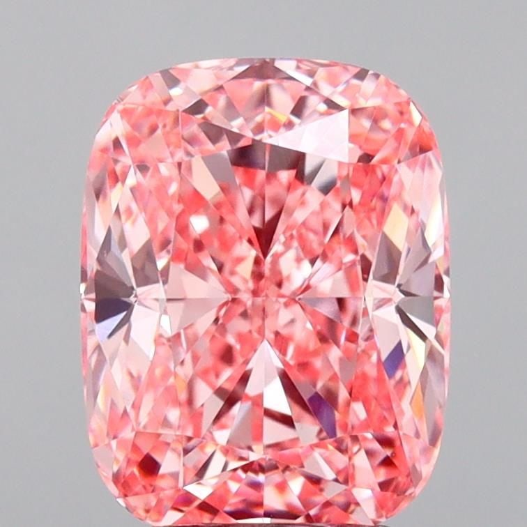 Loose Diamond - CUSHION MODIFIED 3.01ct Fancy Vivid Pink VVS2: Loose Diamond - CUSHION MODIFIED 3.01ct Fancy Vivid Pink VVS2 Source: This is a real non-mined Diamond that has been grown in a lab Shape: CUSHION MODIFIED Carats: 3.01 Color: Fancy Vivid Pink Certifi