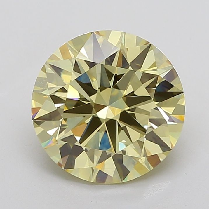 Ideal Loose Diamond - ROUND 6.24ct Fancy Yellow VVS2 (1 of 1)