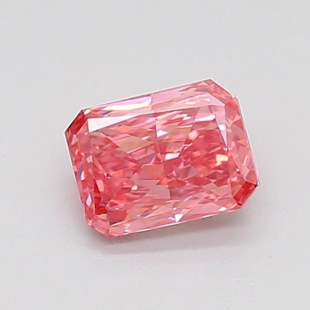 Loose Diamond - RADIANT 0.73ct Fancy Vivid Pink VS2: Loose Diamond - RADIANT 0.73ct Fancy Vivid Pink VS2 Source: This is a real non-mined Diamond that has been grown in a lab Shape: RADIANT Carats: 0.73 Color: Fancy Vivid Pink Certification: IGI Video: