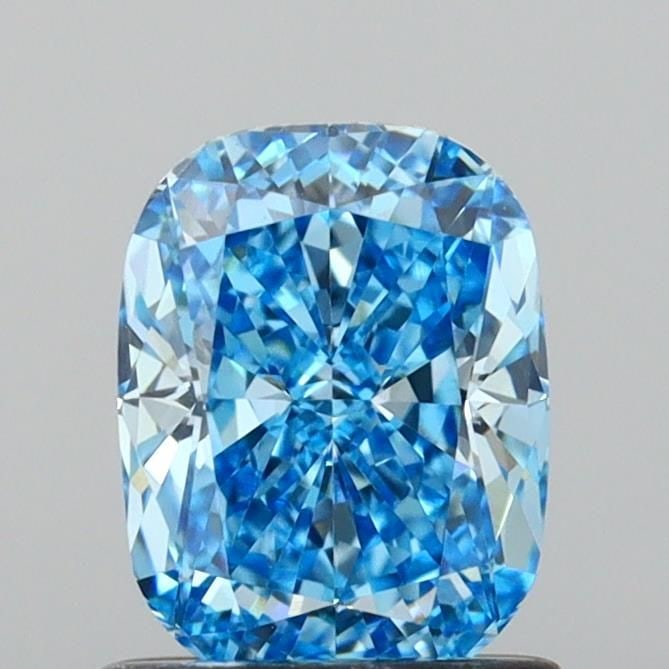 Loose Diamond - CUSHION BRILLIANT 1.1ct Fancy Vivid Blue VVS2: Loose Diamond - CUSHION BRILLIANT 1.1ct Fancy Vivid Blue VVS2 Source: This is a real non-mined Diamond that has been grown in a lab Shape: CUSHION BRILLIANT Carats: 1.1 Color: Fancy Vivid Blue Certifi