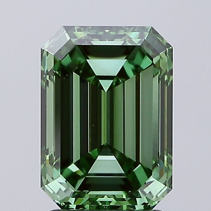 Loose Diamond - EMERALD 2.51ct Fancy Vivid Green VVS2 (1 of 1)