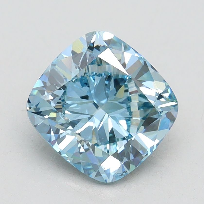 Loose Diamond - CUSHION BRILLIANT 1.93ct Fancy Vivid Blue SI1: Loose Diamond - CUSHION BRILLIANT 1.93ct Fancy Vivid Blue SI1 Source: This is a real non-mined Diamond that has been grown in a lab Shape: CUSHION BRILLIANT Carats: 1.93 Color: Fancy Vivid Blue Certif