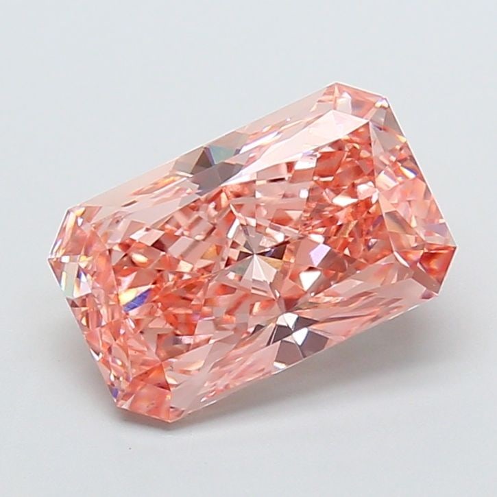 Loose Diamond - RADIANT 4.09ct Fancy Vivid Pink VS1: Loose Diamond - RADIANT 4.09ct Fancy Vivid Pink VS1 Source: This is a real non-mined Diamond that has been grown in a lab Shape: RADIANT Carats: 4.09 Color: Fancy Vivid Pink Certification: IGI Video:
