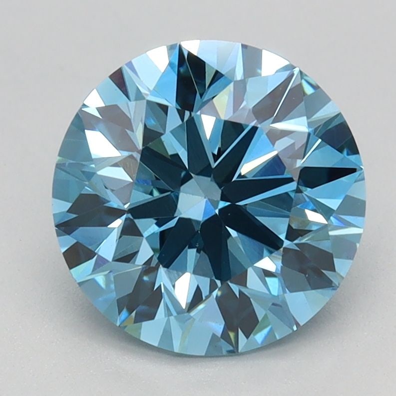 Ideal Loose Diamond - ROUND 1.92ct Fancy Vivid Blue VVS2: Ideal Loose Diamond - ROUND 1.92ct Fancy Vivid Blue VVS2 Source: This is a real non-mined Diamond that has been grown in a lab Shape: ROUND Carats: 1.92 Color: Fancy Vivid Blue Certification: IGI Vide