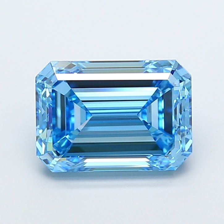 Loose Diamond - EMERALD 5.0ct Fancy Vivid Blue VS1 (1 of 1)