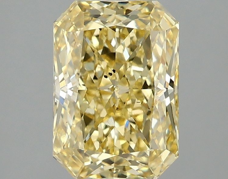 Loose Diamond - RADIANT 2.1ct Fancy Vivid Yellow VS2: Loose Diamond - RADIANT 2.1ct Fancy Vivid Yellow VS2 Source: This is a real non-mined Diamond that has been grown in a lab Shape: RADIANT Carats: 2.1 Color: Fancy Vivid Yellow Certification: IGI Video