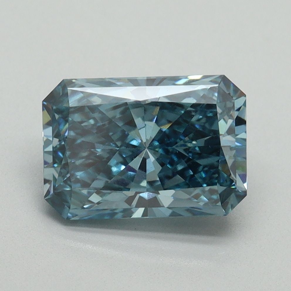 Loose Diamond - RADIANT 2.09ct Fancy Vivid Blue VVS2: Loose Diamond - RADIANT 2.09ct Fancy Vivid Blue VVS2 Source: This is a real non-mined Diamond that has been grown in a lab Shape: RADIANT Carats: 2.09 Color: Fancy Vivid Blue Certification: IGI Video: