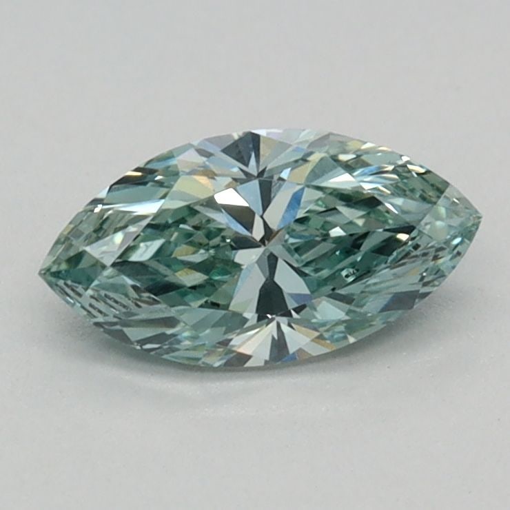 Loose Diamond - MARQUISE 0.34ct Fancy Vivid Green VVS2: Loose Diamond - MARQUISE 0.34ct Fancy Vivid Green VVS2 Source: This is a real non-mined Diamond that has been grown in a lab Shape: MARQUISE Carats: 0.34 Color: Fancy Vivid Green Certification: IGI Vi