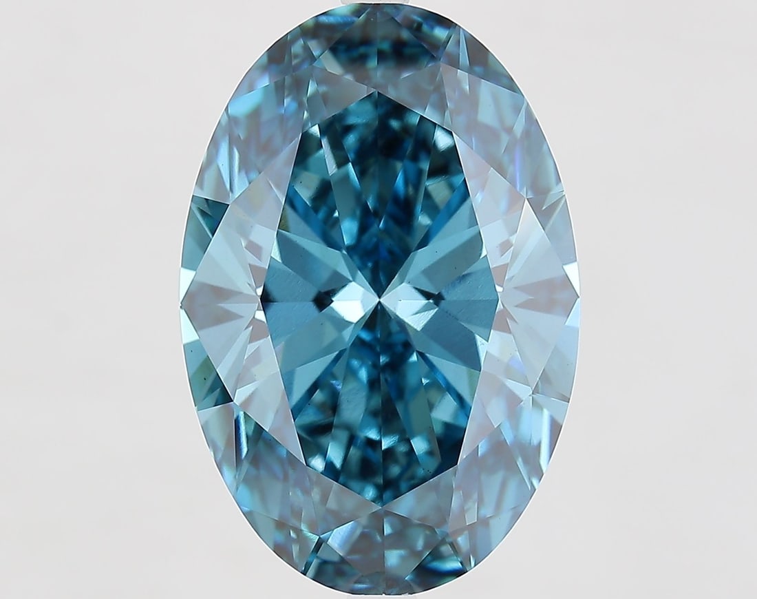 Loose Diamond - OVAL 10.22ct Fancy Vivid Blue VS1 (1 of 1)