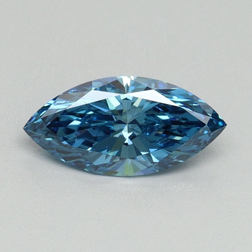 Loose Diamond - MARQUISE 0.7ct Fancy Vivid Blue VS2: Loose Diamond - MARQUISE 0.7ct Fancy Vivid Blue VS2 Source: This is a real non-mined Diamond that has been grown in a lab Shape: MARQUISE Carats: 0.7 Color: Fancy Vivid Blue Certification: IGI Video: