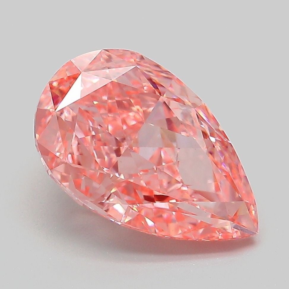 Loose Diamond - PEAR 3.65ct Fancy Vivid Pink VVS2 (1 of 1)