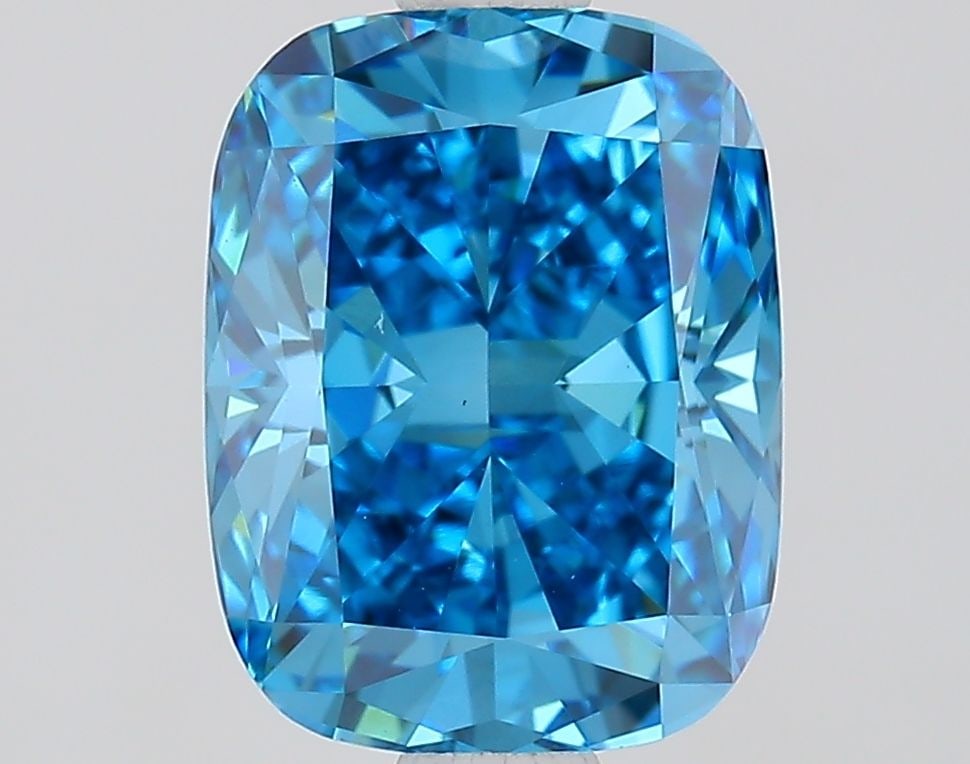 Loose Diamond - CUSHION MODIFIED 1.58ct Fancy Vivid Blue VS1 (1 of 1)