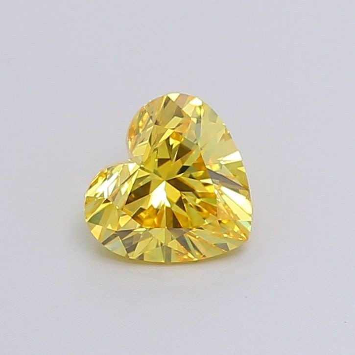 Loose Diamond - HEART 1.01ct Fancy Vivid Yellow VS1: Loose Diamond - HEART 1.01ct Fancy Vivid Yellow VS1 Source: This is a real non-mined Diamond that has been grown in a lab Shape: HEART Carats: 1.01 Color: Fancy Vivid Yellow Certification: IGI Video: