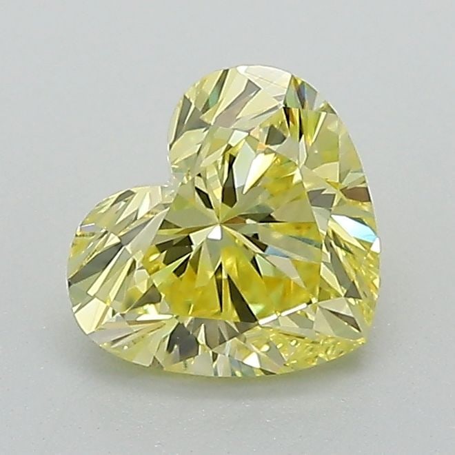 Loose Diamond - HEART 1.03ct Fancy Vivid Yellow VS1: Loose Diamond - HEART 1.03ct Fancy Vivid Yellow VS1 Source: This is a real non-mined Diamond that has been grown in a lab Shape: HEART Carats: 1.03 Color: Fancy Vivid Yellow Certification: IGI Video: