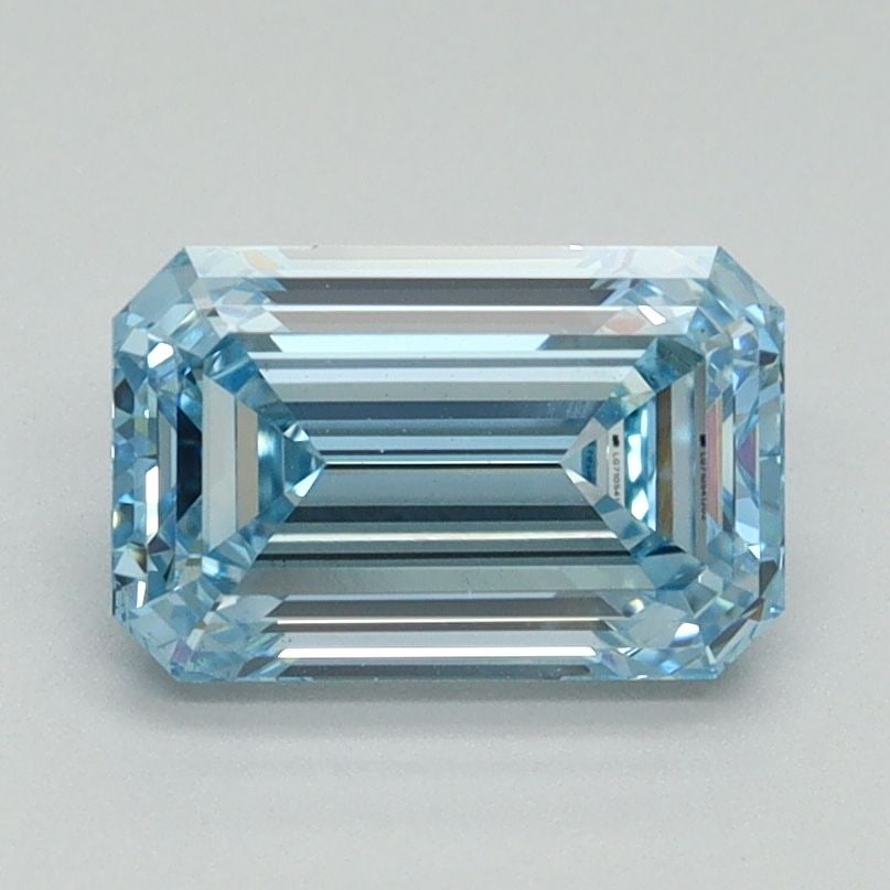 Loose Diamond - EMERALD 1.54ct Fancy Vivid Blue VS1 (1 of 1)