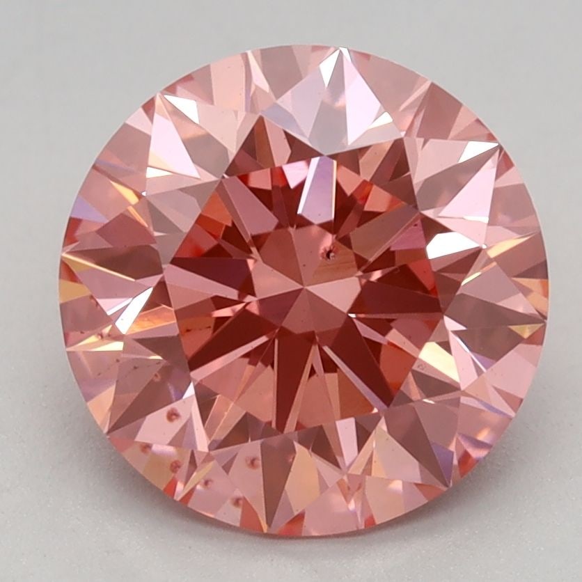 Ideal Loose Diamond - ROUND 2.18ct Fancy Vivid Pink VS2 (1 of 1)