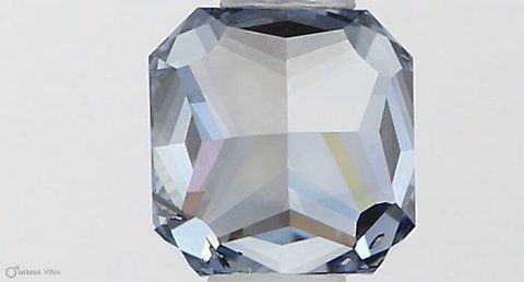 Loose Diamond - SQUARE RADIANT 0.5ct Fancy Vivid Blue SI1 (1 of 1)