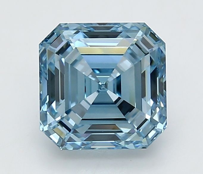 Loose Diamond - ASSCHER 3.08ct Fancy Vivid Blue VVS2 (1 of 1)