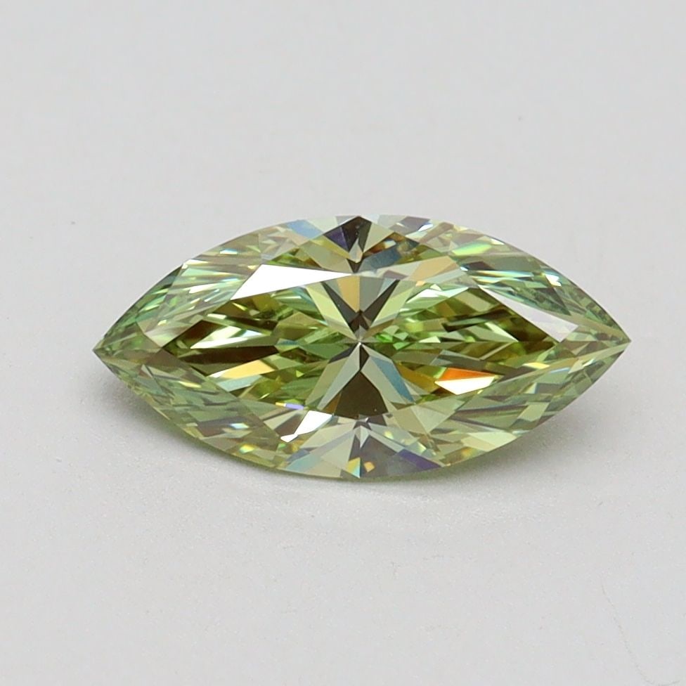Loose Diamond - MARQUISE 1.0ct Fancy Intense Green VS1: Loose Diamond - MARQUISE 1.0ct Fancy Intense Green VS1 Source: This is a real non-mined Diamond that has been grown in a lab Shape: MARQUISE Carats: 1.0 Color: Fancy Intense Green Certification: IGI V