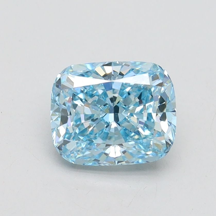 Loose Diamond - CUSHION BRILLIANT 1.07ct Fancy Vivid Blue VS1: Loose Diamond - CUSHION BRILLIANT 1.07ct Fancy Vivid Blue VS1 Source: This is a real non-mined Diamond that has been grown in a lab Shape: CUSHION BRILLIANT Carats: 1.07 Color: Fancy Vivid Blue Certif
